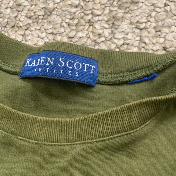 Olive Green Women’s Shirt - Picture 2 of 3